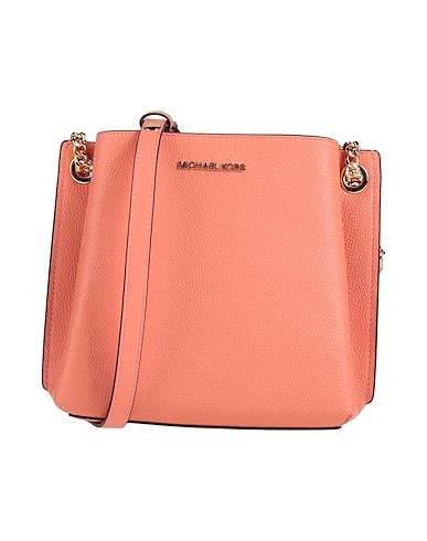 salmon small crossbody salmon pink michael kors in silver crossbody|Michael Kors silver crossbody bag.